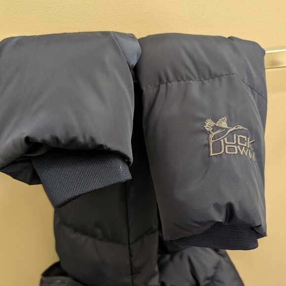 Puffy Down Parka, Navy Blue, Vintage - Picture 5 of 13